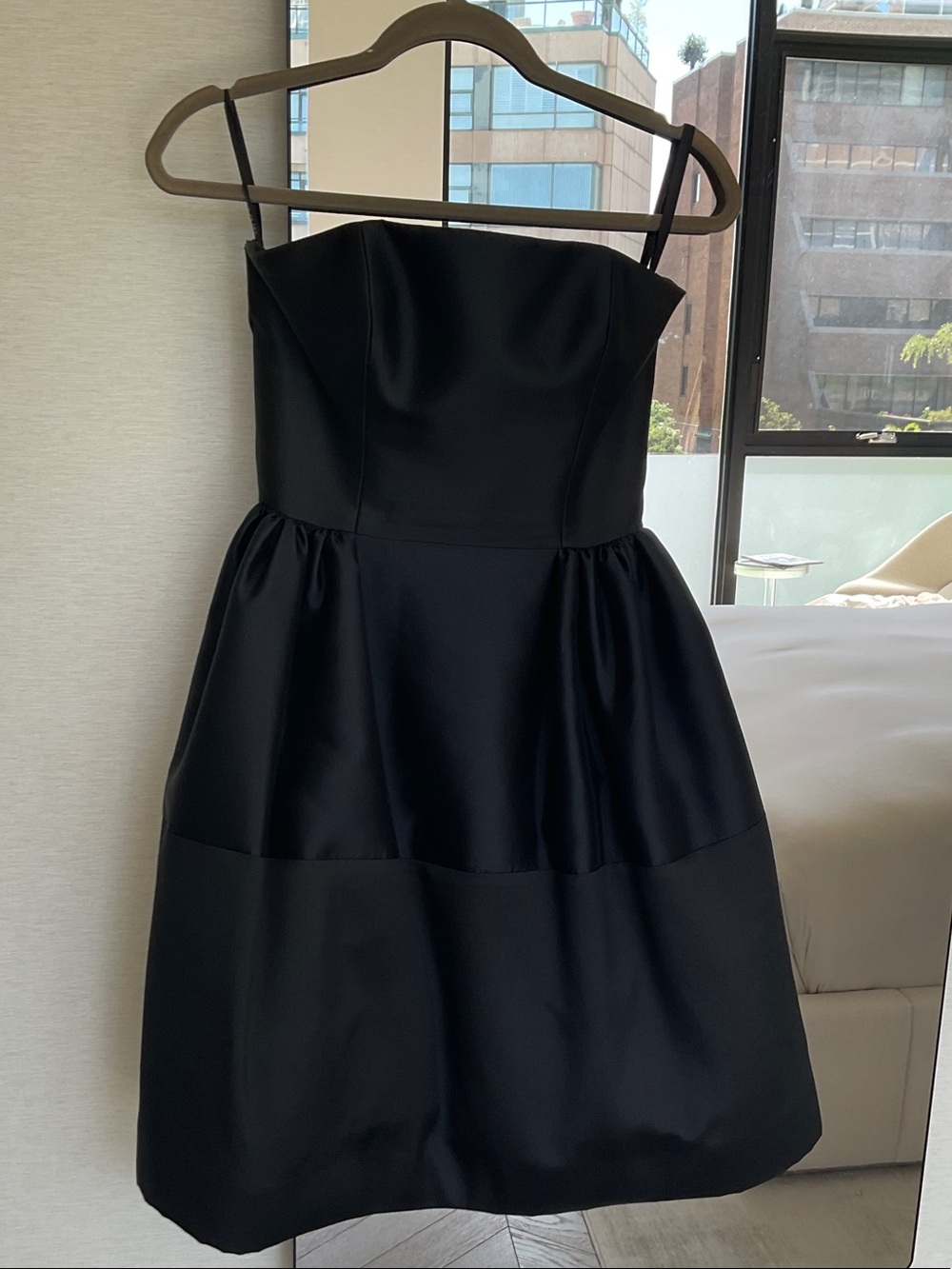 Classic Black Strapless Fit-and-Flare Dress